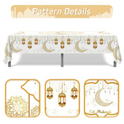 Ramadan Decor Tablecloth EID Mubarak Decor For Home 2025 Ramadan Kareem Islamic Muslim Party Eid Al Adha Gifts Happy Eid Al Fitr
