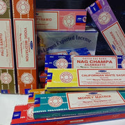 India Stick Incense Santo White Sage Sandalwood Nirvana Household Clean Air Indian Incense Sticks NAG Champa Satya Handmade