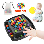 Rainbow Ball Elimination Board Game Fun Rainbow Ball Elimination Color Matching Toy Parent-child Interaction Tabletop Chess Game