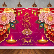 ભારતીય પરંપરાગત હેપ્પી દિવાળી બેકડ્રોપ્સ ફેસ્ટિવલ ઓફ લાઇટ્સ પાર્ટી મ્યુરલ હિન્દુ મીણબત્તી બેકગ્રાઉન્ડ પ્રોપ રૂમ ડેકોર કસ્ટમ સપ્લાય
