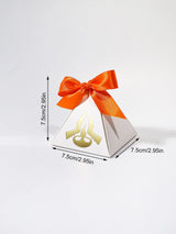 દિવાળી પિરામિડ ગિફ્ટ બોક્સ સેટ, ગોલ્ડન દિવાળી પ્રિન્ટ, તહેવારની દિવાળી ભેટ, ભેટ અને સજાવટ માટે વપરાય છે, ભારતીય તહેવારની ભેટ બોક્સ