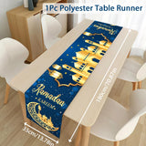 Ramadan Table Runner Eid Mubarak Decor For Home 2025 Tablecloth Islamic Muslim Party Supplies Ramadan Kareem Eid Al-Fitr Gifts