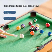 Mini Pool Table Game Tabletop Desktop Sports Billiards Board Party Game Mini Tabletop Set Toy Gift for Parent Child Interactive