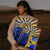 Modern Hindu God Lord Shiva Buddha Portrait Anime Poster Wall for Living Room Bar Wall Sticker Study Home Living Room Decoration