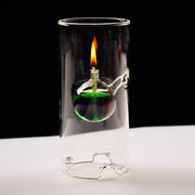 Romantic Glass Oil Lamp Transparent Windproof Candlestick Retro Wedding Party Living Room Home Decoration Crafts