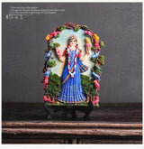 ભારતીય મૂર્તિઓની મૂર્તિઓ, વિષ્ણુ શિવ, બરફ પર્વત દેવી વાંદરાના દેવ ભારતીય મૂર્તિ રેઝિન આભૂષણો, ઘરગથ્થુ સજાવટ