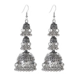 Pendientes Gypsy Ethnic Round Bells Indian Jewelry Earrings Vintage Tribe Jhumka Earrings Kolczyki Wedding Jewelry