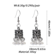 Pendientes Piercing Indian Jewelry Jhumka Tassel Earrings Women Accessories Kolczyki Silver Color Earring Trendy Party Ear rings