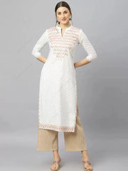 કુર્તા મહિલા ભારતીય રેયોન કુર્તી ટ્યુનિક ગોલ્ડ પ્રિન્ટ એથનિક ટોપ સ્પ્રિંગ સમર પાતળો લાંબો બ્લાઉઝ