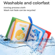 4 પાના બોધ પ્રારંભિક શિક્ષણ પુસ્તકો બાળકો માટે કાળા અને સફેદ કાપડનું પુસ્તક બાળકો માટે મોન્ટેસરી શૈક્ષણિક રમકડાં