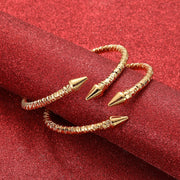 2pcs Dubai Wedding Bangles For Women Ethiopian Jewelry Gold Color Indian Bracelets Women Birthday Jewelry Gifts