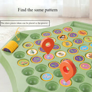 Animal Fruit Flip Chess Board Game Logical Thinking Cognitive Animal Memory Matching Chess Parent-child Interactive Game Toys