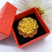 XUHUANG Dubai Gold Color Rings For Women Wedding Africa Bride Indian Fashion Hawaiian Jewelry Party Gifts New Style