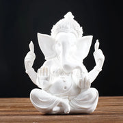 Vilead Sandstone Indian Ganesha Elephant God Statue Religious Hindu Fengshui Buddha Sculpture Shop Office Home Decoration Crafts