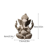 Resin Indian Ganesha Shiva God Statue Sai Baba of Shirdi Sculpture Lord Hanuman Hindu Buddha Religious Fengshui Home Decor