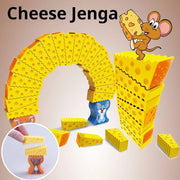 Creative Interactive Children Toys Crazy Mouse Stacked Cheese Tower Board Game Family Party Game Arches Stack Toys for Boys Girl