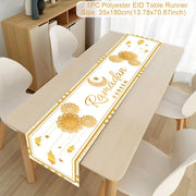 Ramadan Table Runner Eid Mubarak Decor For Home 2025 Tablecloth Islamic Muslim Party Supplies Ramadan Kareem Eid Al-Fitr Gifts
