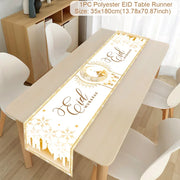 Ramadan Table Runner Eid Mubarak Decor For Home 2025 Tablecloth Islamic Muslim Party Supplies Ramadan Kareem Eid Al-Fitr Gifts