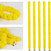 Marigold Garlands Artificial Flower for Indian Decoration Diwali Day of The Dead Halloween Party Festival Wreath Ornament