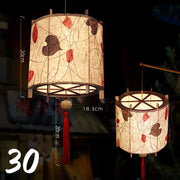 ચંદ્ર ઉત્સવ રેબિટ લાઇટ મધ્ય પાનખર ઉત્સવ ફાનસ બનાવવાનું DIY મટીરીયલ રેટ્રો પોર્ટેબલ પેલેસ ફાનસ ફૂલ કાગળ ફાનસ