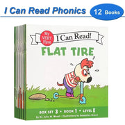 12 Books/Set I Can Read Phonics My Very First Picture Book for Children Kids English Story Picture Books Baby Learning English