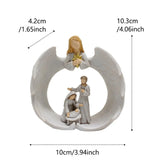 Creative Jesus Decoration Angel Religious Decoration Resin Crafts Home Living Room Outdoor Office Desktop Decoration Gift