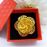 XUHUANG Dubai Gold Color Rings For Women Wedding Africa Bride Indian Fashion Hawaiian Jewelry Party Gifts New Style