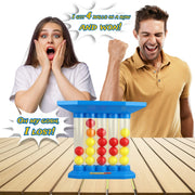 Exciting Bounce Ball Game, Plastic Jumping Connect Table Top Board Game for Adults Kids & Family - Birthday & Party Gift