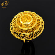 XUHUANG Dubai Gold Color Rings For Women Wedding Africa Bride Indian Fashion Hawaiian Jewelry Party Gifts New Style