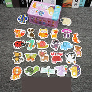 Kids Animal Puzzles for Toddlers 1 2 3 Years Boys Girls Learning Animals Memory Card Matching Game Educational Toys For Children