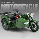 1:10 Tricycle Motorcycle Alloy Die Cast Motorcycle Model Toy Vehicle Collection Sound and Light Off Road Autocycle Toys Car