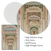 Morocco Door Indian Architecture Travel Poster Print Gallery Islamic Wall Art, Marrakech Boho Canvas Painting Home Decor Gift