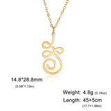 Skyrim Lotus Flower Yoga Om Unalome Pendant Necklace Stainless Steel Neck Chain for Women Buddhism Mandala Amulet Jewelry Gift