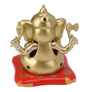 Ganesha Elephant God Statue ABS Solar Powered Indian Ganesha Figurine Ornament for Car Dashboard Home Decor Crafts