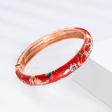 Enamel Bracelet For Women Cloisonne Bangles On Hand Floral Women's Hand Bracelets African Jewelry Dubai India Mother's Day Gifts