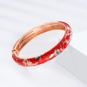 Enamel Bracelet For Women Cloisonne Bangles On Hand Floral Women's Hand Bracelets African Jewelry Dubai India Mother's Day Gifts