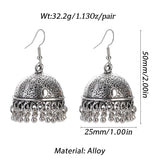 Pendientes Piercing Indian Jewelry Jhumka Tassel Earrings Women Accessories Kolczyki Silver Color Earring Trendy Party Ear rings