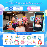 Children's mobile phones,camerastoys music playerspuzzle games and learning modesaresuitableas birthday gifts for 3-10 years old