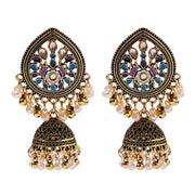 Pendientes Gypsy Ethnic Round Bells Indian Jewelry Earrings Vintage Tribe Jhumka Earrings Kolczyki Wedding Jewelry
