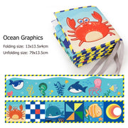 સંવેદનાત્મક કાપડ પુસ્તક બાળકોના રમકડાં 0 12 મહિના નવજાત બેડ પારણું બમ્પર કાળા અને સફેદ પ્રાણી શાંત પુસ્તકો મોન્ટેસરી બાળકોના પુસ્તક રમકડાં