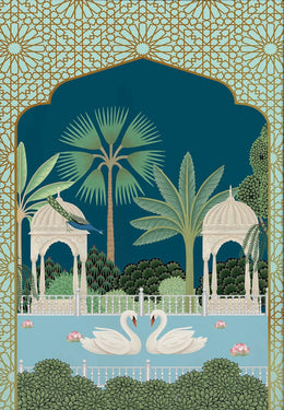 Modern Indian Royal Art Peacock Elephant Poster and Prints for Living Room Vintage Canvas Painting Wall Art Picture Home Decor