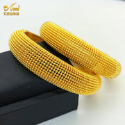 Luxury Dubai 24K Gold Color Bangles For Women Indian African Charm Bracelets Wedding Ethiopian Arabic Hand Jewelry Party Gifts