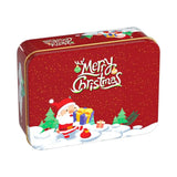 Rectangle Christmas Tinplate Box Empty Cookie Candy Box Santa Claus Gift Boxes Jewelry Storage Can Holiday Wedding Party Decor