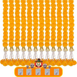 10-100PCS Marigold Garland for Diwali Wedding Decoration Artificial Marigold Flowers for Fiesta Day of The Dead Mexican Party