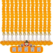 10-100PCS Marigold Garland for Diwali Wedding Decoration Artificial Marigold Flowers for Fiesta Day of The Dead Mexican Party