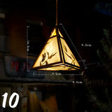 ચંદ્ર ઉત્સવ રેબિટ લાઇટ મધ્ય પાનખર ઉત્સવ ફાનસ બનાવવાનું DIY મટીરીયલ રેટ્રો પોર્ટેબલ પેલેસ ફાનસ ફૂલ કાગળ ફાનસ