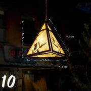 ચંદ્ર ઉત્સવ રેબિટ લાઇટ મધ્ય પાનખર ઉત્સવ ફાનસ બનાવવાનું DIY મટીરીયલ રેટ્રો પોર્ટેબલ પેલેસ ફાનસ ફૂલ કાગળ ફાનસ