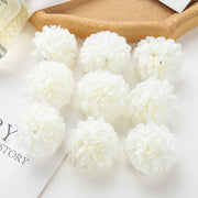 100PCS Artificial Hydrangea Flowers Wholesale Wedding Home Party Room Decoration Christmas Candy Box Fake Silk Scrapbook Plants