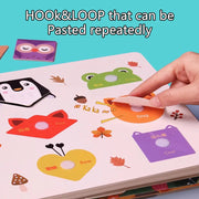 મોન્ટેસરી બેબી શાંત પુસ્તક રમકડાં પ્રારંભિક શિક્ષણ હૂક અને લૂપ સ્ટીકર સેન્સરી ગેમ પેરિશ 3-6 વર્ષનો મારો પહેલો વ્યસ્ત પુસ્તક શીખી રહ્યો છું