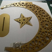 # Hot Sales 3ft Ramadan/eid Wooden Tree Crescent Moon Tree Hotel Mall Window Christmas Tree For SD107